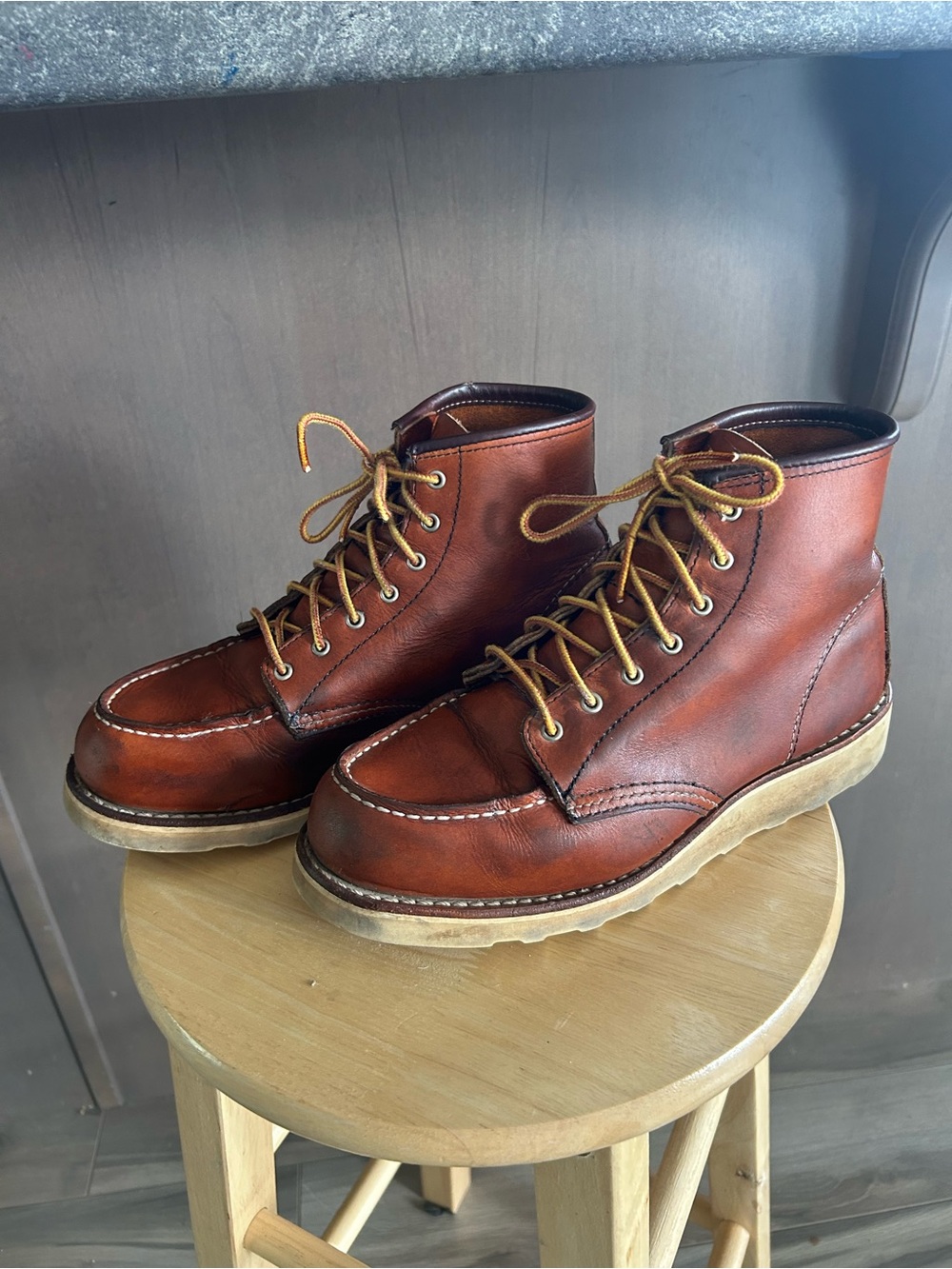 Authentic Red Wing Moc Toe Shoes
